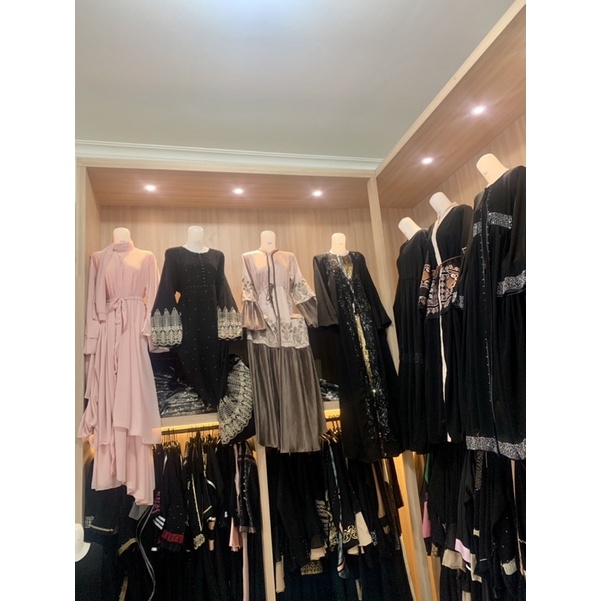 Abaya Jalabia Dress Maxi Gamis Remaja Turki Zephy Saudi Bordir Dubai 450 Kualitas Boutique Free Belt-5