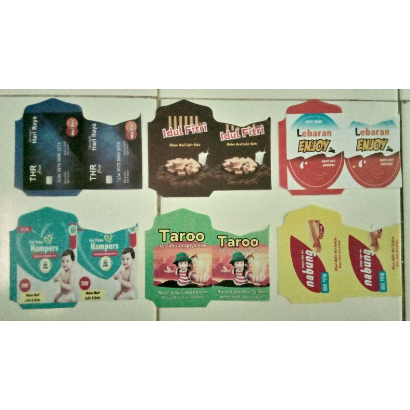 

Amplop Lebaran Motif Snack/Amplop Jajanan Viral Lembaran