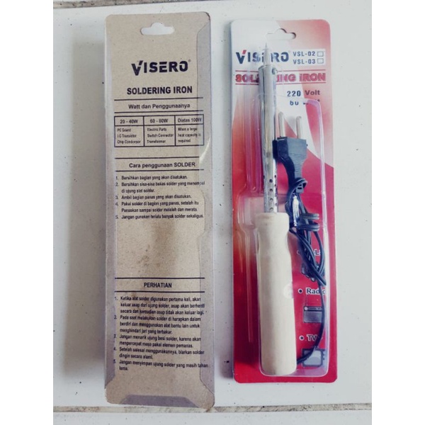 Solder 60watt kayu visero