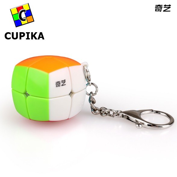 Gantungan Kunci Rubik 2x2 Qiyi Stickerless Original termurah