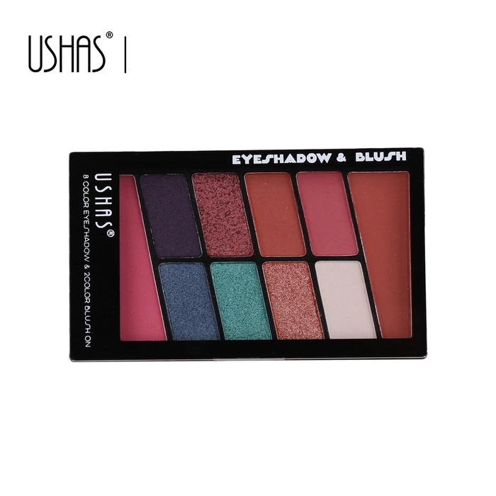 Ushas Eyeshadow &amp; Blush On / 8 Color Eyeshadow &amp; 2 Color Blush On / BPOM