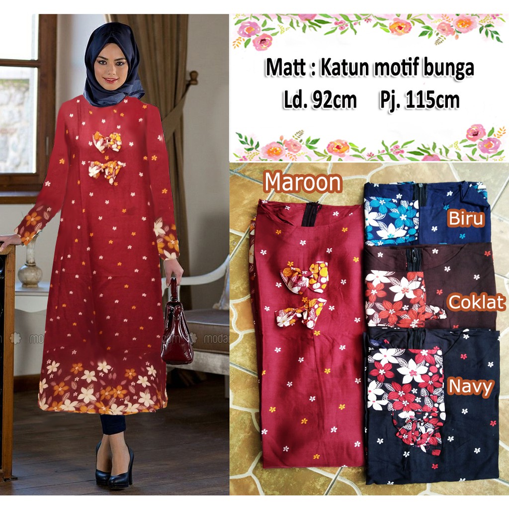 Gamis Wanita Motif Kekinian CE101  RK