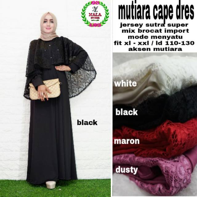 Mutiara cape dress