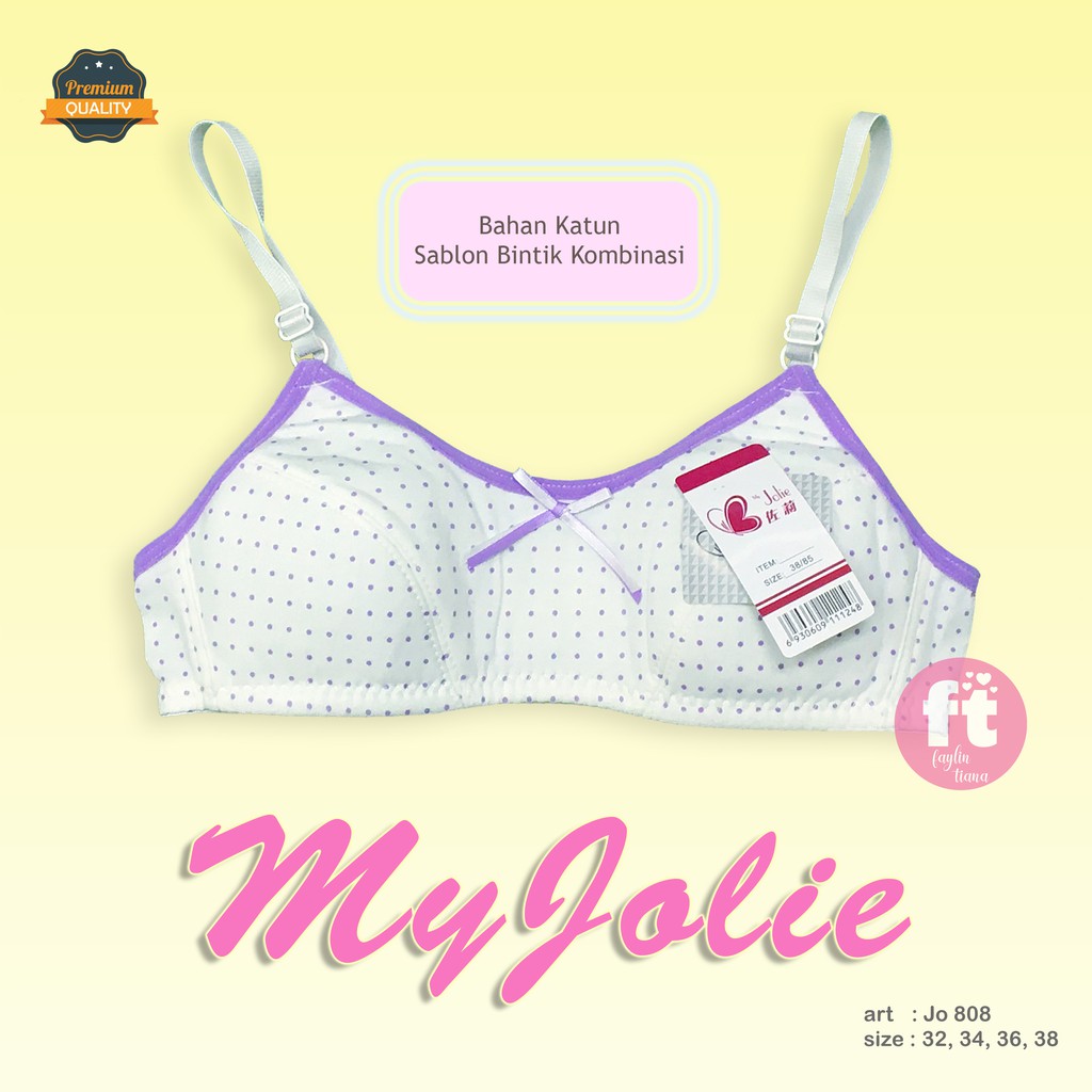 MyJolie | BRA Pelajar Kombinasi Tahap 1 TANPA BUSA / BH Pelajar Tahap 1 NON BUSA / art  Jo 808 P
