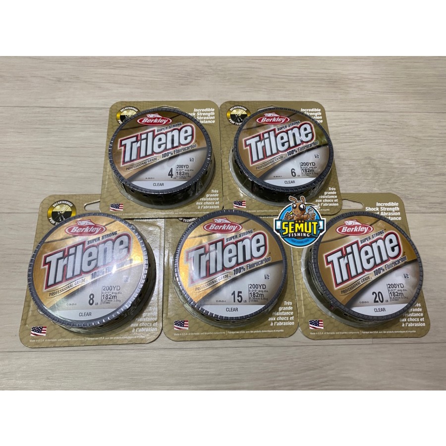 BERKLEY TRILENE MONOFILAMENT 100% FLUOROCARBON PROFESSIONAL GRADE