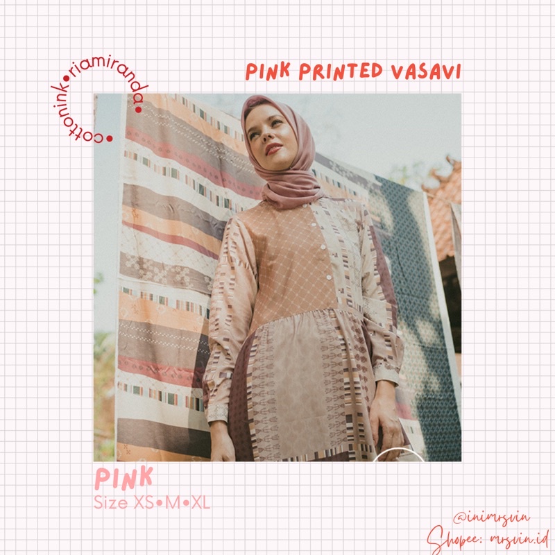 Pink Printed Vasavi CottonInk x Riamiranda