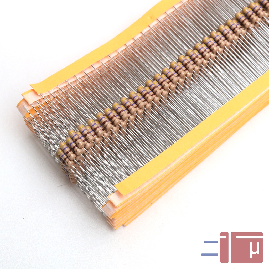 X10 Resistor 470R 470 Ohm 1/2W Karbon 5% Taiwan Kaki Tembaga