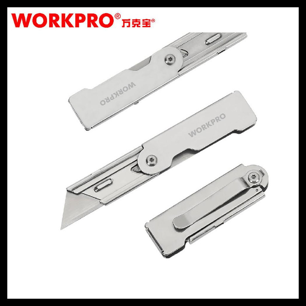 

Terbaru WORKPRO Pisau Lipat Cutter EDC 3 PCS - W011020 - Silver TERPERCAYA [Kode 1|Kode 2|Kode