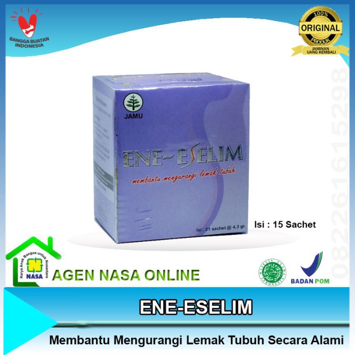 ENE-ESELIM Minuman Herbal Pelangsing Produk Nasa