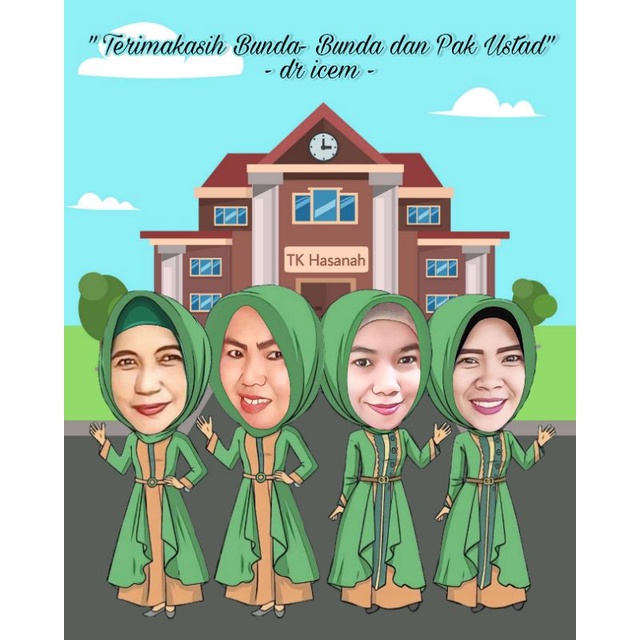 Karikatur Profesi Karikatur Wisuda Karikatur Ulang Tahun Karikatur Perpisahan Karikatur Tema Bebas