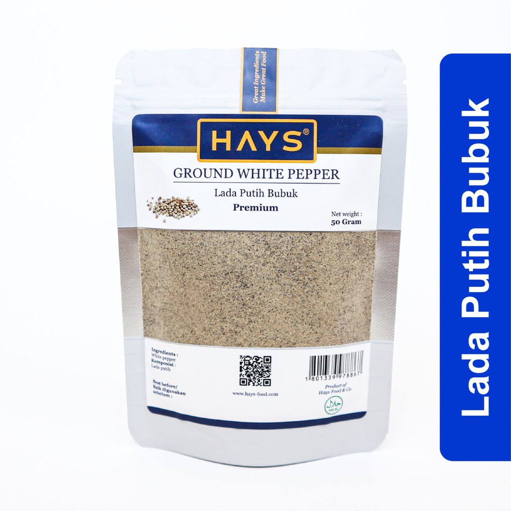 Lada Putih Bubuk / Ground White Pepper / Merica - HAYS