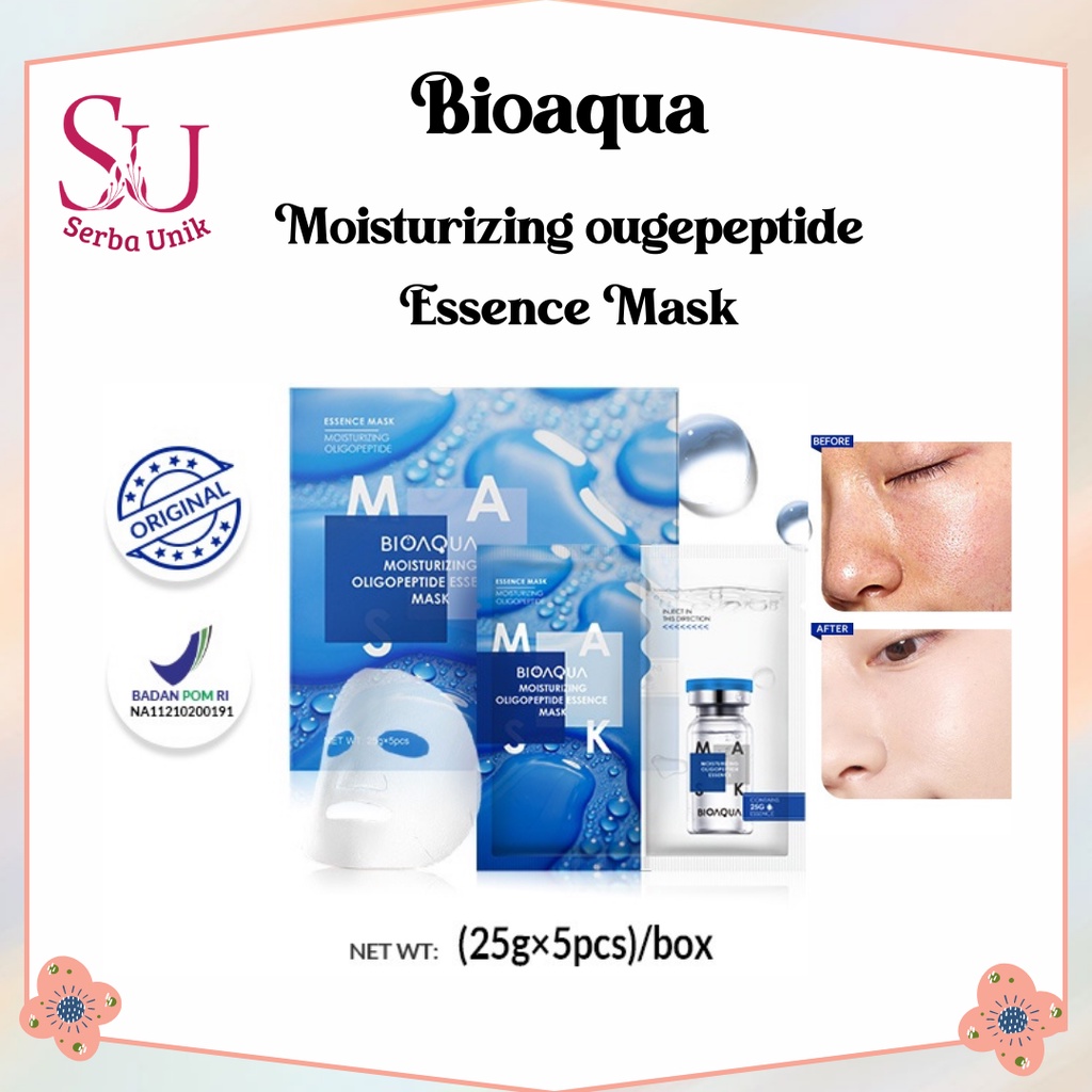 Bioaqua Moisturizing Oligopeptide Essence Face Mask Niacinamide Brightening Sheet Mask Hydrating