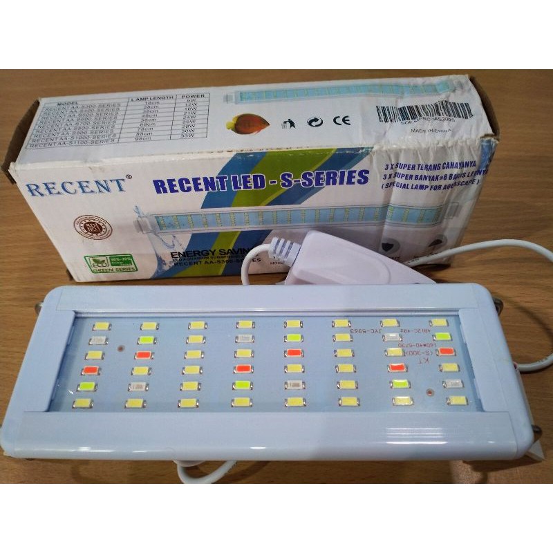 RECENT LED - S - SERIES / LAMPU AQUARIUM / LAMPU RECENT / RECENT AA-S300-SERIES