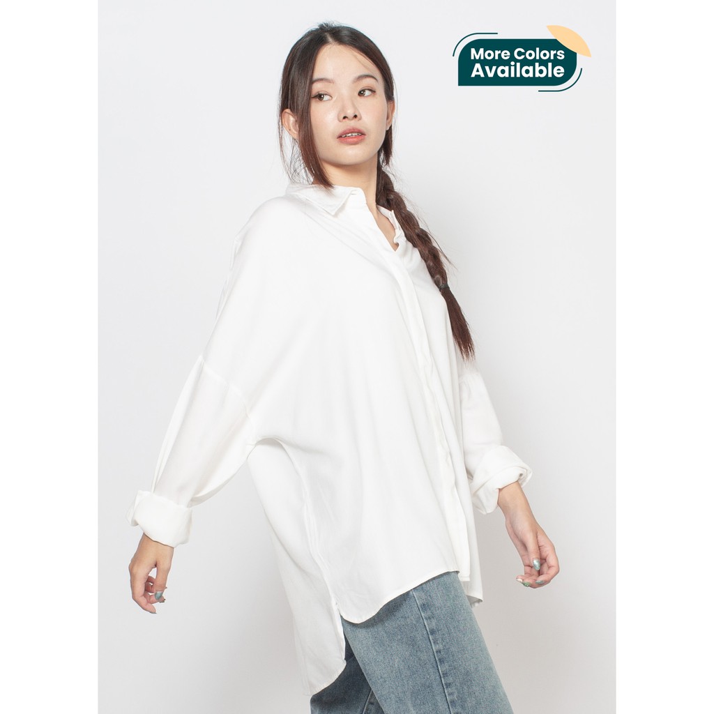 Ixora Odele Oversized Shirt - Kemeja Wanita Oversized