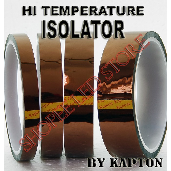 HI TEMPERATUR ISOLATOR KAPTON TAPE FOR HPL LED COB DIY LAMPU SOROT AQUASCAPE