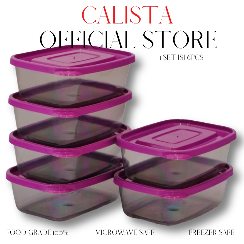 Food Kontainer Container Prep Set Toples Calista Furano Smoke 6pcs Toples Set Toples Plastik Food Container Preparation Food Storage Kulkas Tempat Penyimpanan Makanan Set