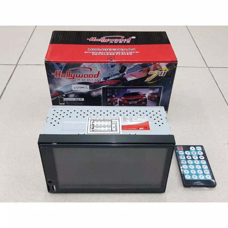 Double Din Hollywood HW-6973 Deckless 7 Inch Universal