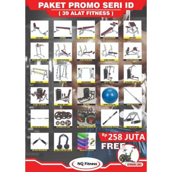 JUAL ALAT FITNESS UNTUK PAKET INSTANSI/APARTEMEN/PERKANTORAN