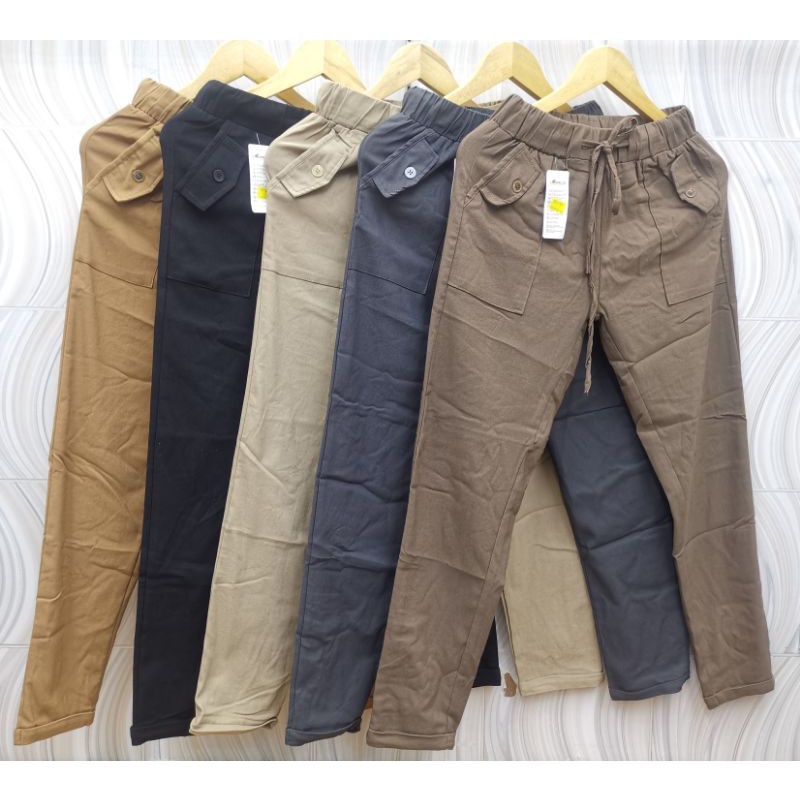CElANABAGYPANTS WANITA STANDAR SIZE M FIT TO XXL BAHAN BENGALIN STRET PREMIUM CELANA