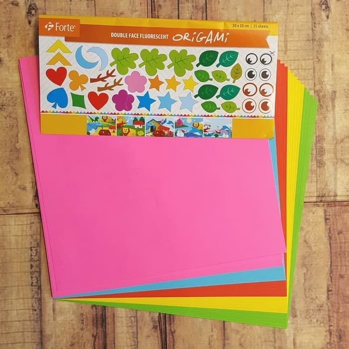 

Kertas Lipat / Origami Double Side / Bolak Balik Warna Forte 20x20