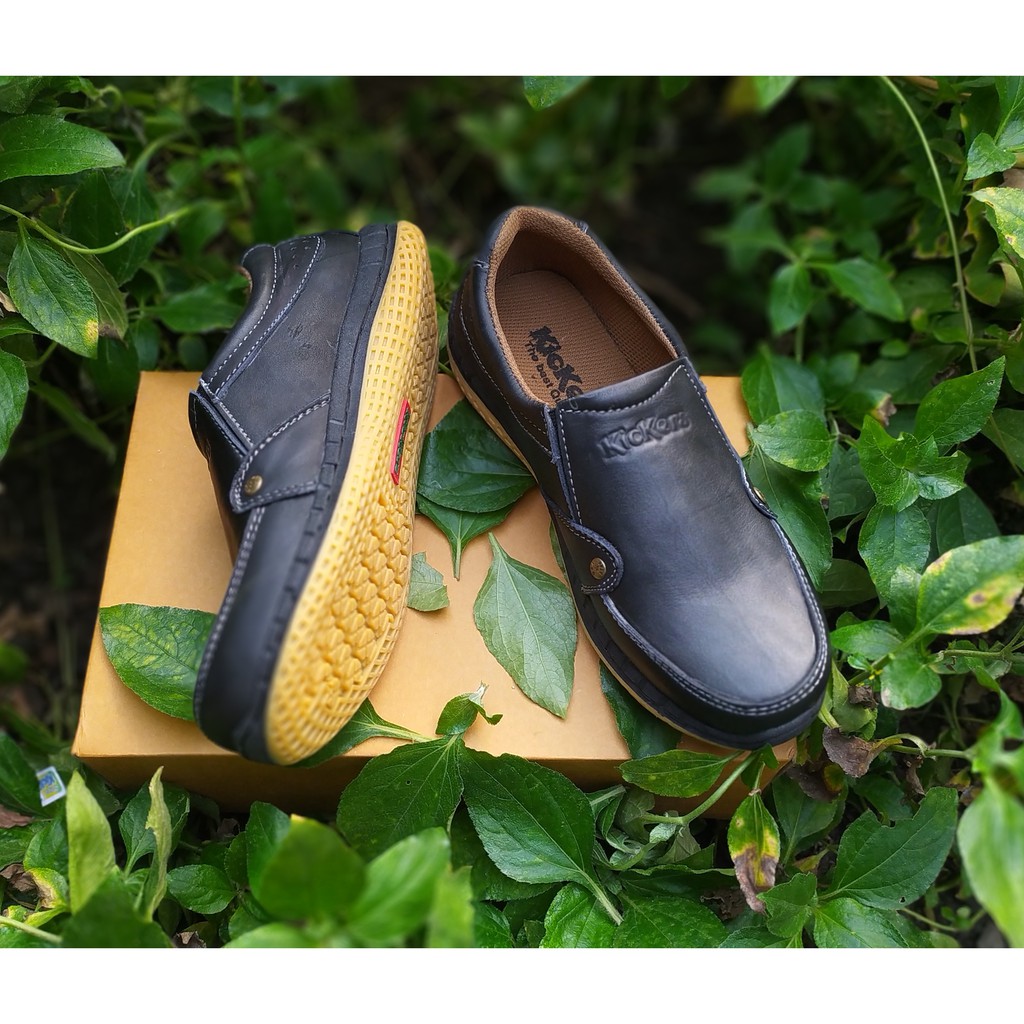 sepatu pria casual kulit sapi asli tipe slip on