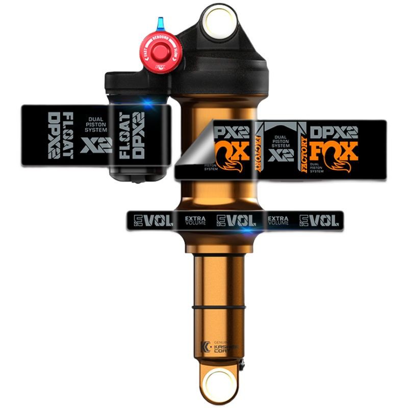 custom decal FOX FACTORY DPX2 2021 bisa request warna zun graphic sticker stiker