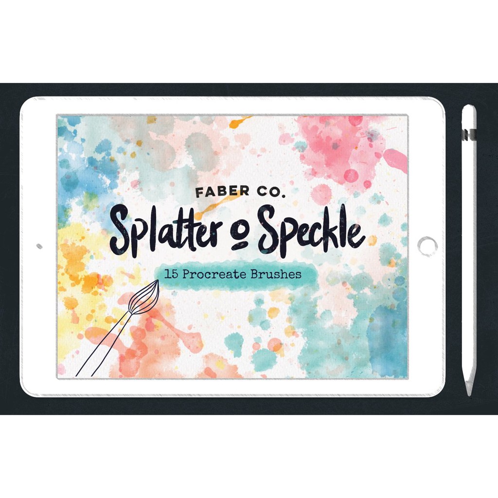 Procreate Brush - Splatter &amp; Speckle Procreate Brushes