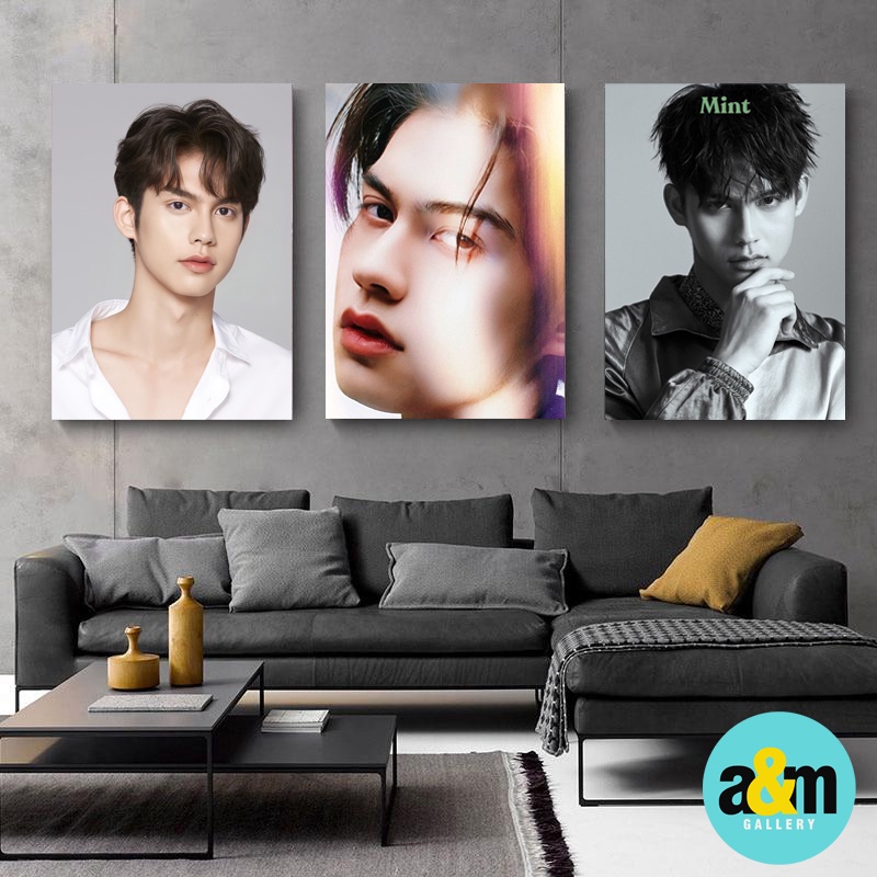 Poster Kayu BRIGHT Hiasan Dinding Kamar Aktor Drama Thailand I Pajangan Dinding Kamar K-POP Wall Decor Kamar - A&amp;M