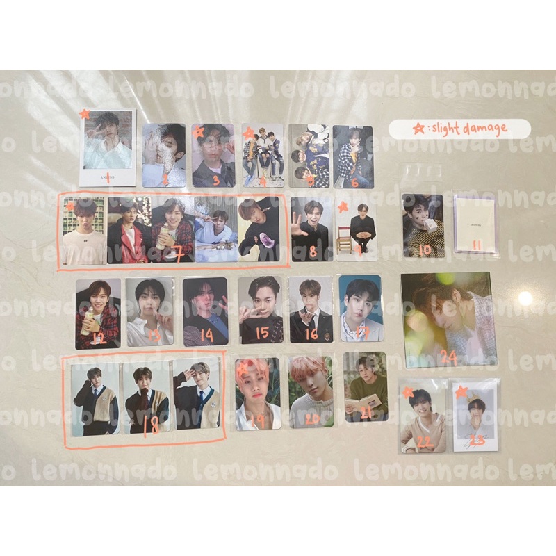 PC Photocard Bene ASTRO Rocky Jinjin Moonbin MJ Sanha All Light 1st AAF Gen 2nd ASTROAD Shionle ONO