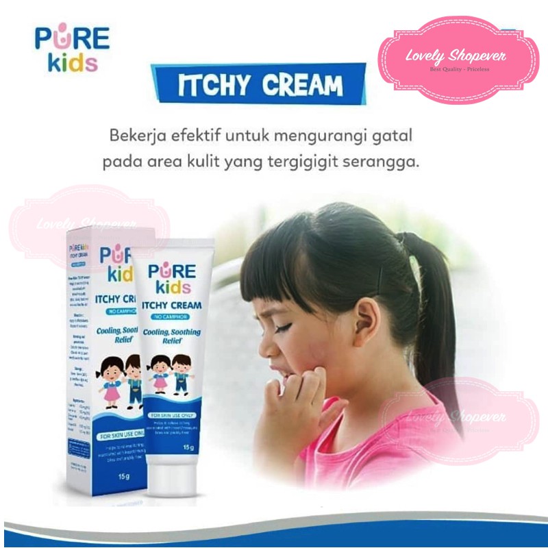 PUREKIDS PURE KIDS ITCHY CREAM KRIM GATAL GATEL 15 GR 15GR