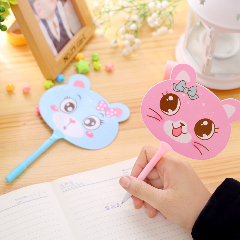 OVERFLOWS.ID BOLPEN KIPAS KARAKTER HEWAN LUCU PULPEN KOREA FAN PEN MURAH