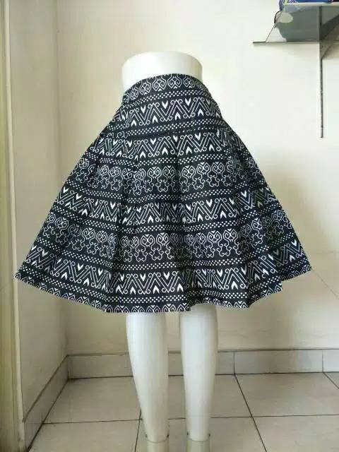 Rok Batik Pendek Motif Random/Grosir Rok Kerja Murah/Rok Mini Batik/Rok Casual/Rok Vintage