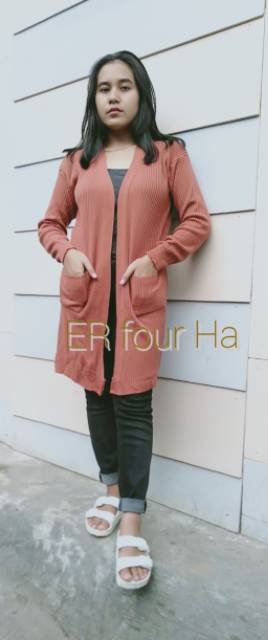 Cardigan wanita l Sweater Rajut l Pakaian Rajut Wanita l Rajut Outwear #rajutmurah longkardy BELLE