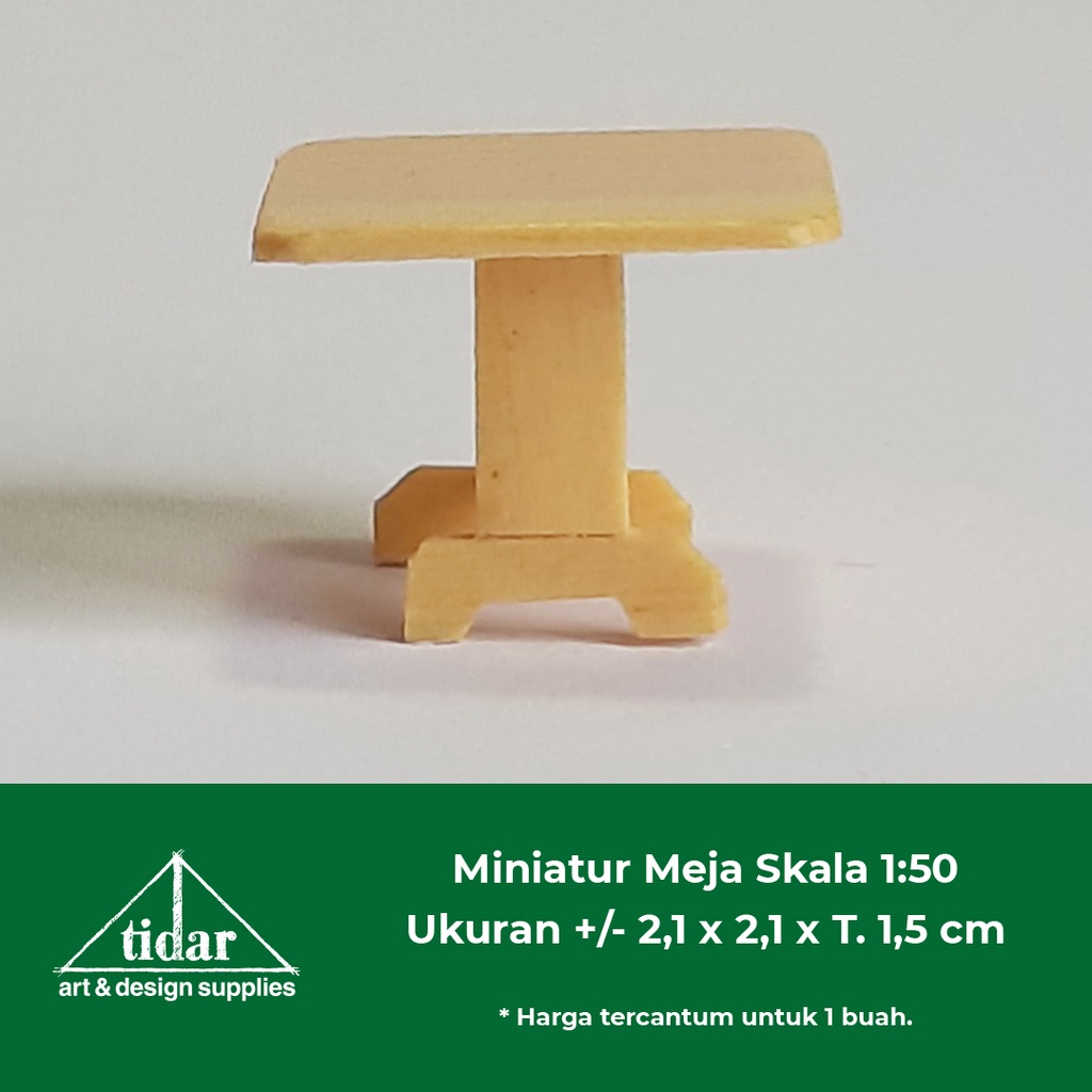 

[MR] HR - Miniatur Meja Kotak Skala 1:50 / Maket Meja Makan Kayu