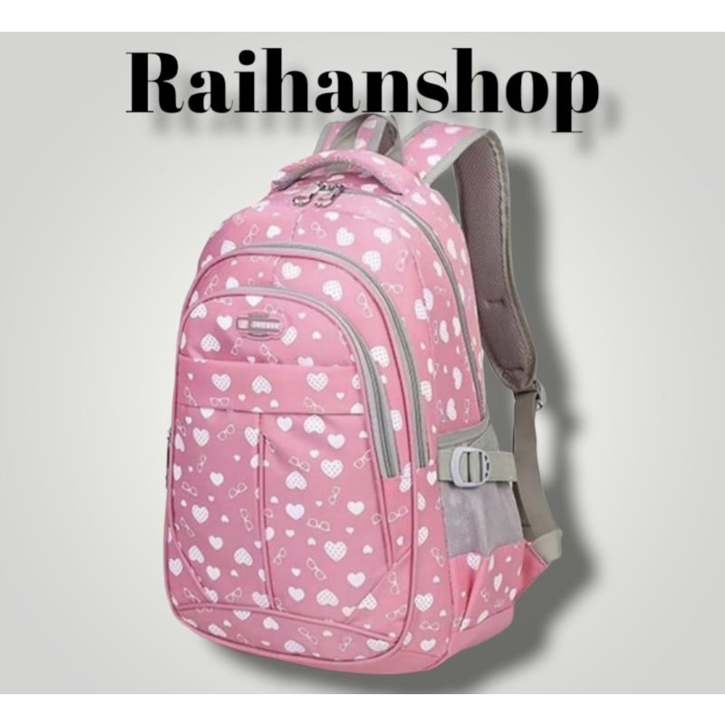 tas ransel sekolah motif love tas gendong karakter love-2