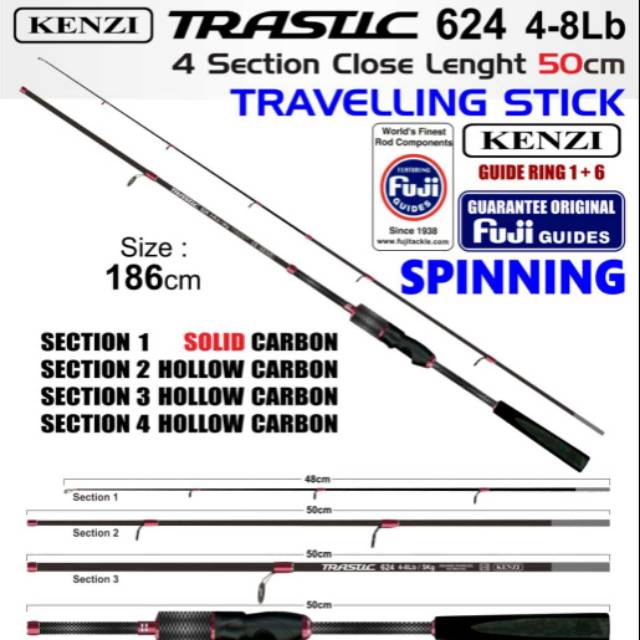 JORAN KENZI TRASTIC /TRASTIC XT 624... TRAVELLING STIK FUJI