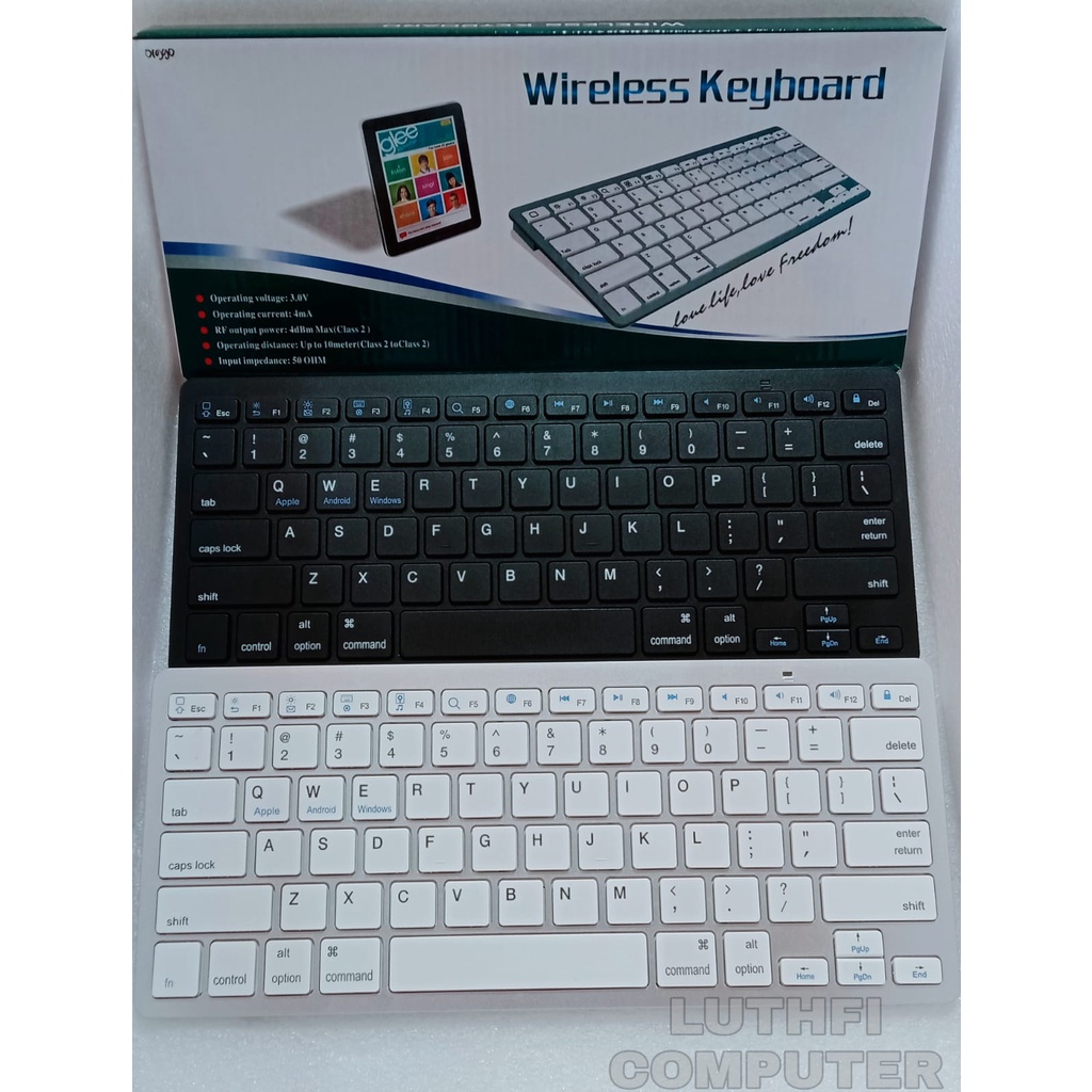 Jual Keyboard IOS Support for Android Bluetooth Wireless BK3001