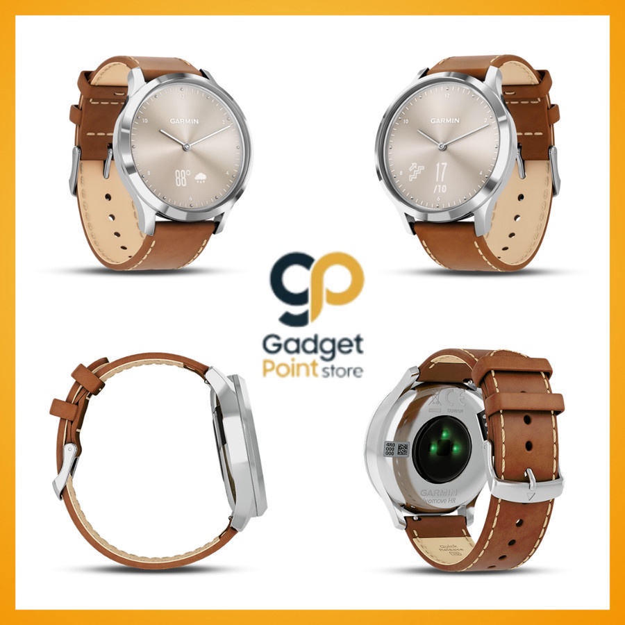 Garmin Watch Vivomove HR Premium Gold/Silver SmartWatch - Garansi Resmi 2 Tahun