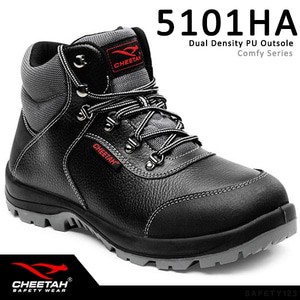 Sepatu Safety Shoes Cheetah 5101HA Hitam Ankle Boots Tali