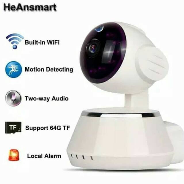 Ip Camera Wifi V380 CCTV Wireless kamera Hp Q6 Wifi HD 720P CCTV Jarak Jauh