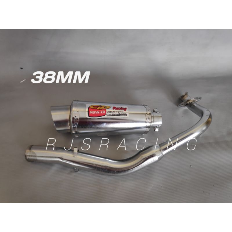 Knalpot Racing Inlet 38 mm CLD PROLINER RCB Beat Scoopy Mio Sporty mio smile Mio M3/J/Z Mio Soul GT Mio Soul Karbu Fino Xeon Spacy Vario Spin dll