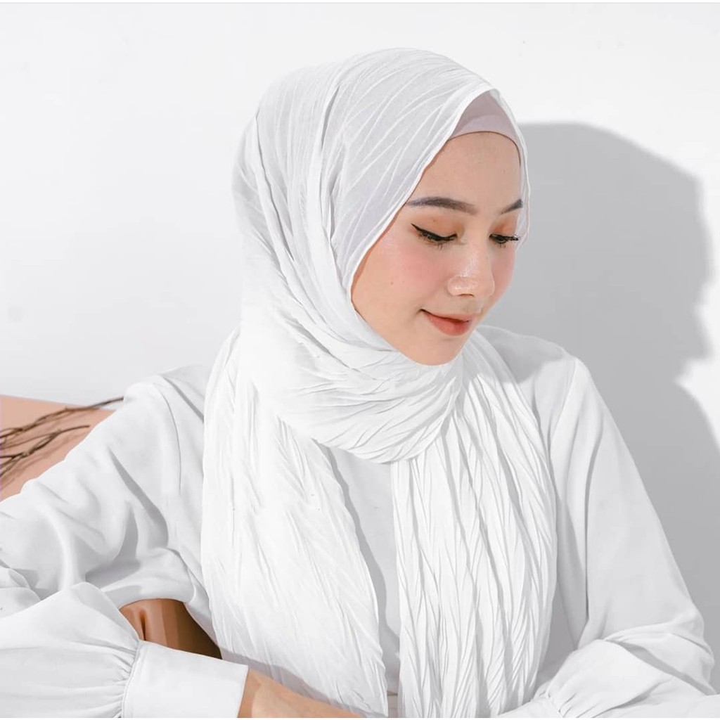 Pashmina Full Plisket Padi / Pashmina Pleats Zafron Padi