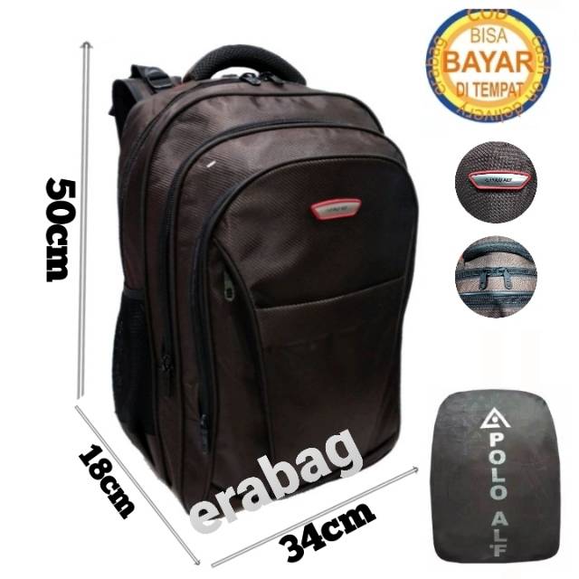 Tas Ransel Laptop Jumbo Polo 010 Cokelat