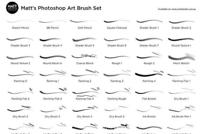 Matt s Photoshop Art Brush Set
