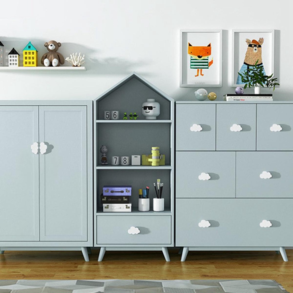 [Elegan] Handle Furniture Hardware Lemari Dresser Kabinet Lemari Kamar Anak Tarikan Awan