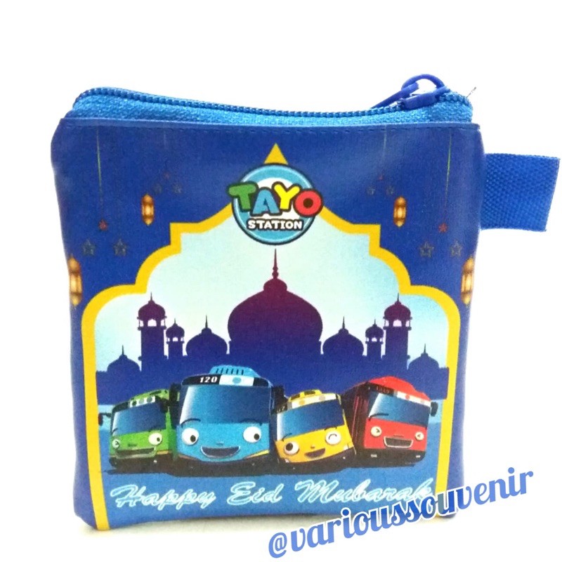 Dompet Lebaran Amplop Fitrah Idul Fitri THR Lucu Murah Hey Tayo Bus Station Anak Ramadan Eid Mubarak