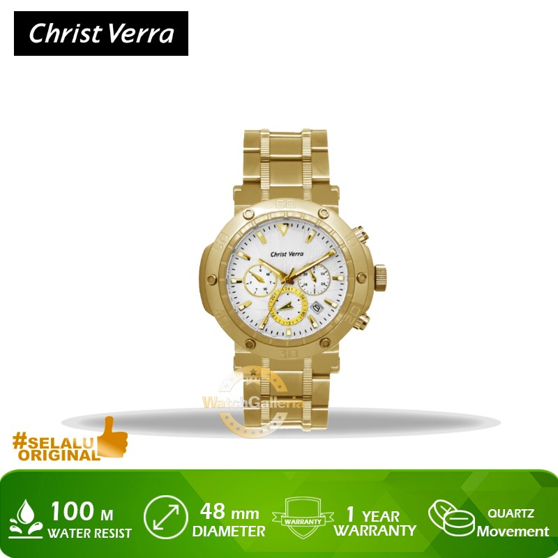 Jam Tangan Christ Verra CV 52283G-12 SLV Original Murah