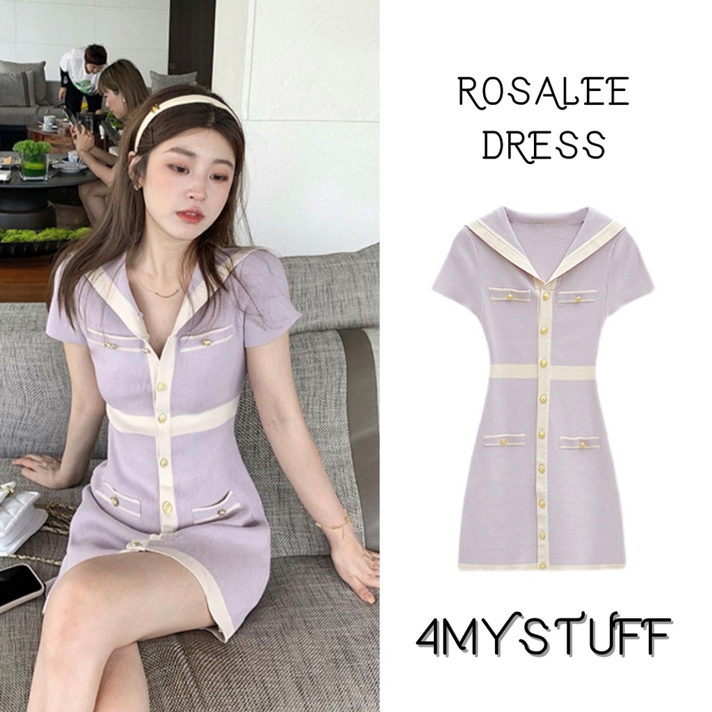 Dress Korea Slim knitted short sleeve --- Rosalee Dress