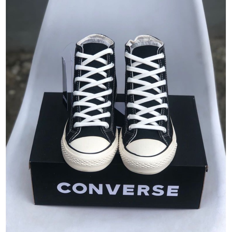 SEPATU PRIA CONVERSE 70S HI EGRET BLACK WHITE PREMIUM, SEPATU PROA BERKWALITAS IMPORT PREMIUM