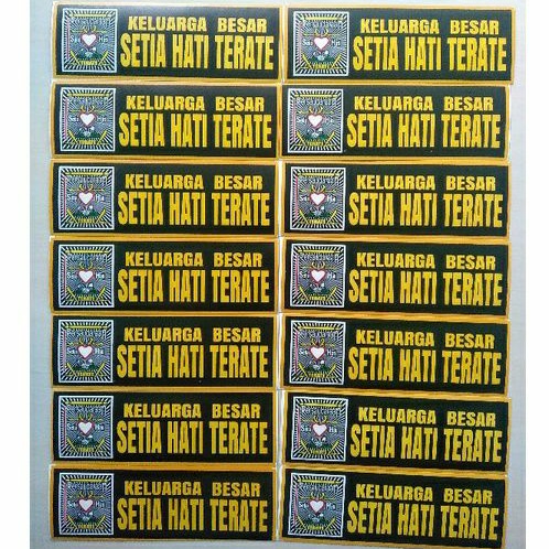 

(5 biji) STIKER PSHT MURAH VINYL anti air stiker Terate keluarga besar